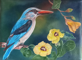 Carol-Ann Cox Woodland Kingfisher.jpg